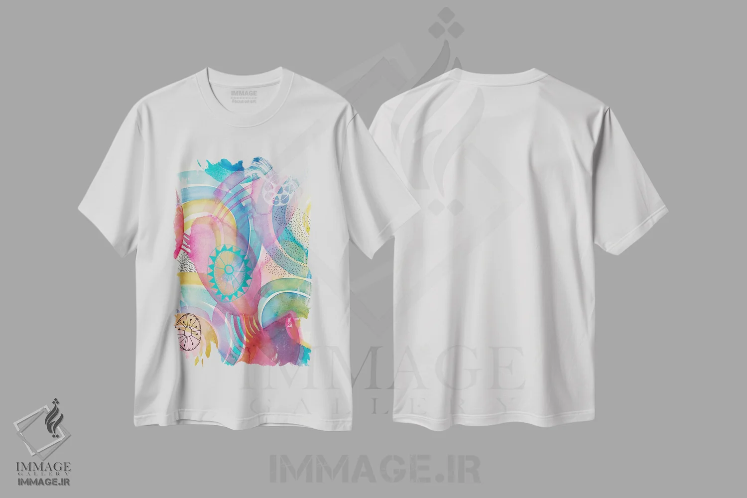 تیشرت سفید طرح دار شاد ۱ اثر فِیث ایوانز-سیلز | فروشگاه ایماژ