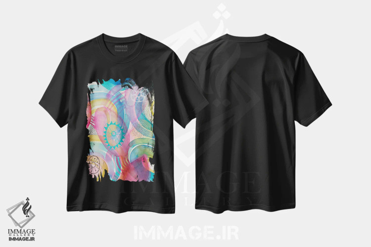 تیشرت مشکی طرح دار شاد ۱ اثر فِیث ایوانز-سیلز | immage.ir