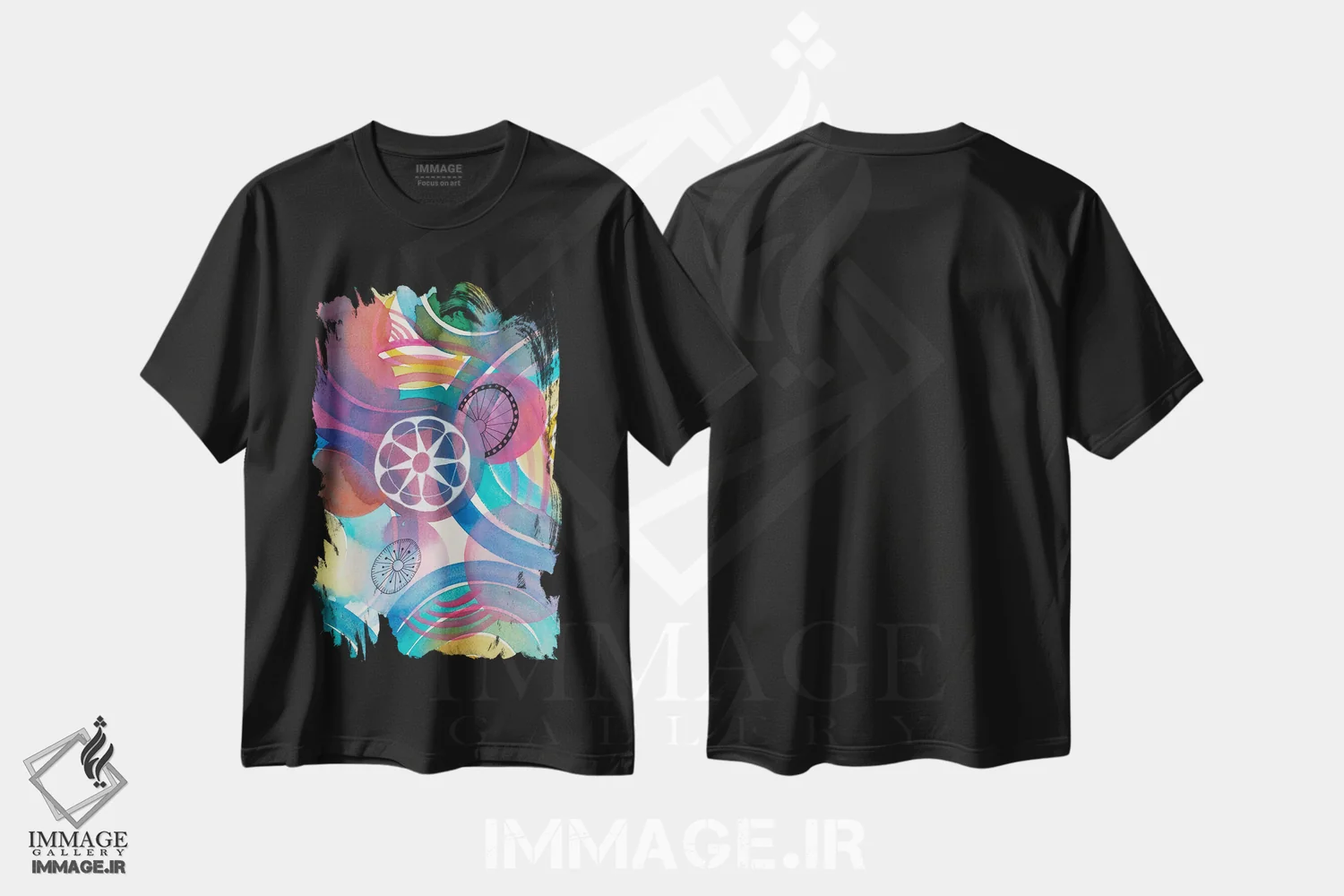 تیشرت مشکی طرح دار شاد ۲ اثر فِیث ایوانز-سیلز | فروشگاه ایماژ