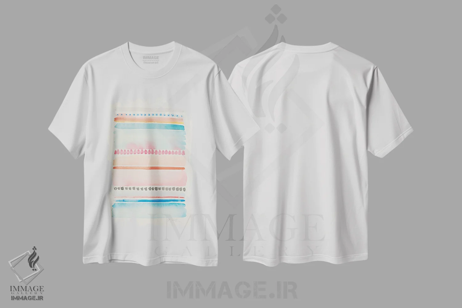 تیشرت سفید طرح دار ناپایدار ۱ اثر فِیث ایوانز-سیلز | immage.ir