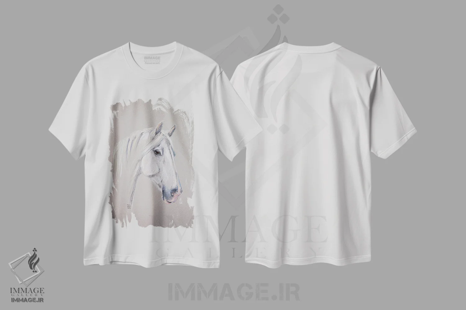 تیشرت سفید طرح دار اورلوف تروتر، تزئینی اثر فافا کورولوا | فروشگاه ایماژ