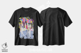 تیشرت مشکی طرح دار مهمانی رقص آناناس ۱، آبستره اثر فرانتیشک فلوریان | immage.ir