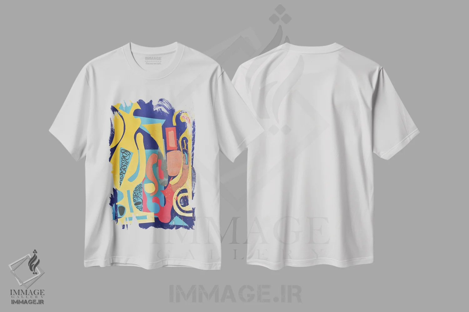 تیشرت سفید طرح دار کاغذ شماره ۹ اثر فرانتیشک فلوریان | فروشگاه ایماژ