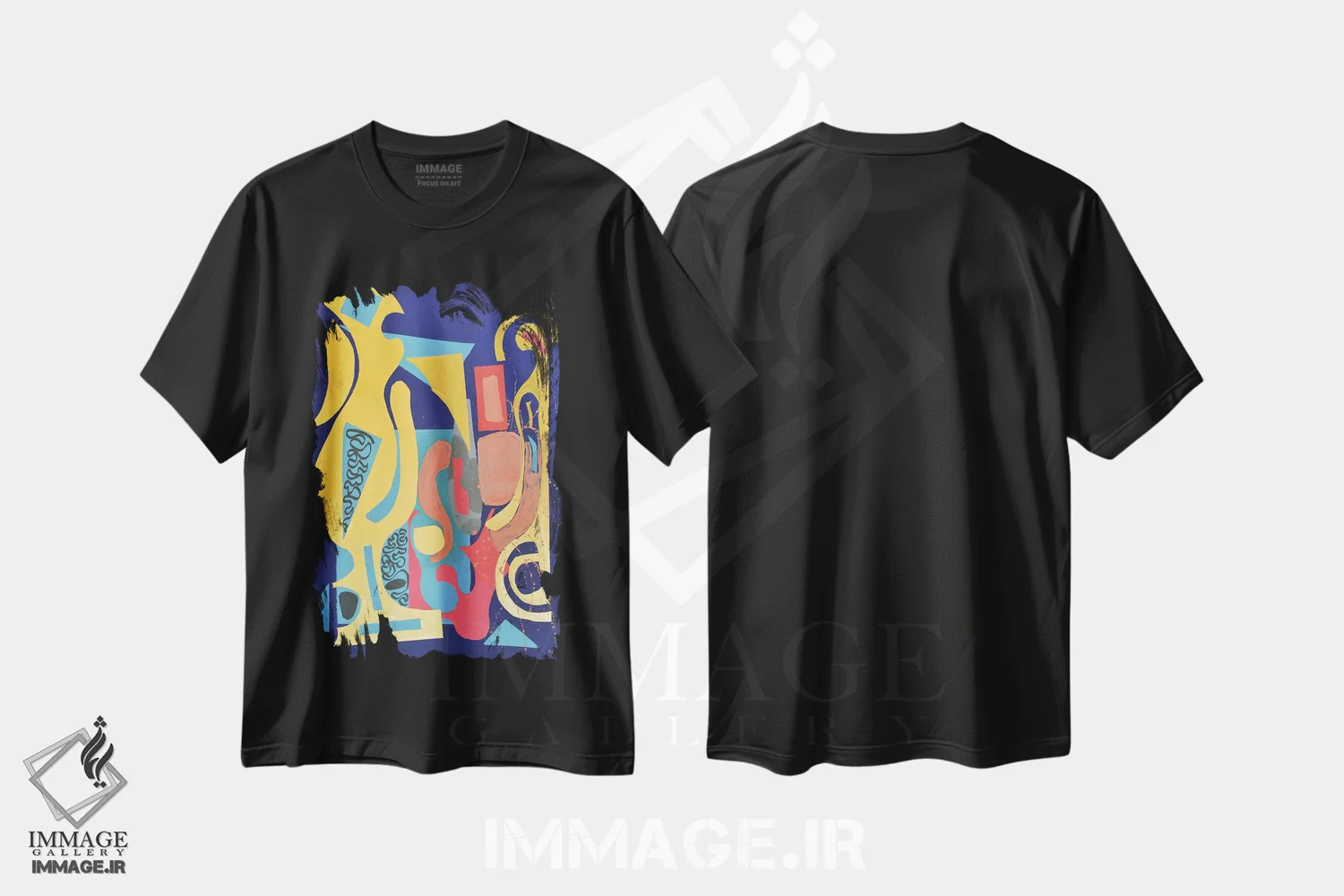 تیشرت مشکی طرح دار کاغذ شماره ۹ اثر فرانتیشک فلوریان | immage.ir