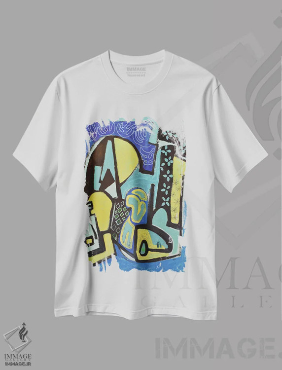 تیشرت سفید طرح دار کاغذ شماره ۱۷ اثر فرانتیشک فلوریان | immage.ir