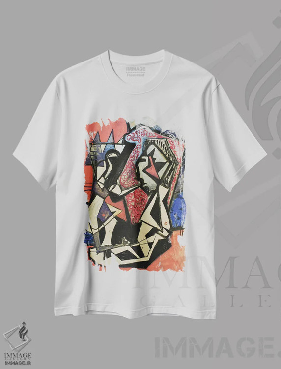 تیشرت سفید طرح دار کاغذ شماره ۲۶ اثر فرانتیشک فلوریان | immage.ir