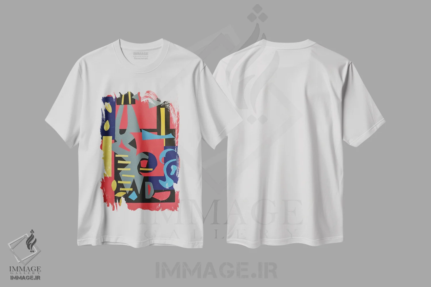 تیشرت سفید طرح دار کاغذ شماره ۲۷ اثر فرانتیشک فلوریان | فروشگاه ایماژ