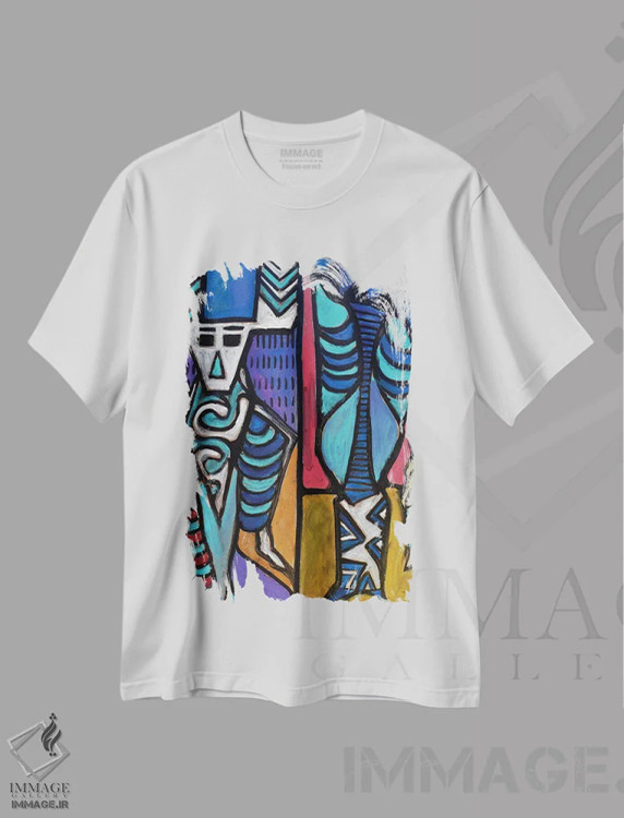 تیشرت سفید طرح دار کاغذ شماره ۳۵ اثر فرانتیشک فلوریان | immage.ir