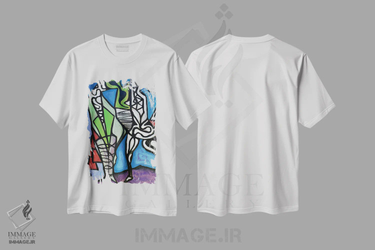 تیشرت سفید طرح دار کاغذ شماره ۴۶ اثر فرانتیشک فلوریان | immage.ir