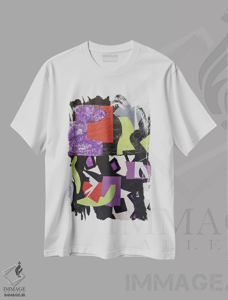 تیشرت سفید طرح دار کاغذ شماره ۸۸ اثر فرانتیشک فلوریان | فروشگاه ایماژ