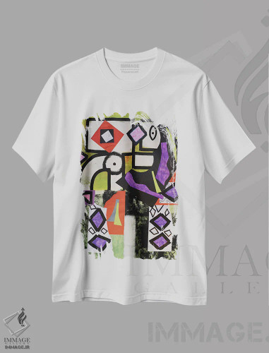 تیشرت سفید طرح دار کاغذ شماره ۸۵ اثر فرانتیشک فلوریان | فروشگاه ایماژ