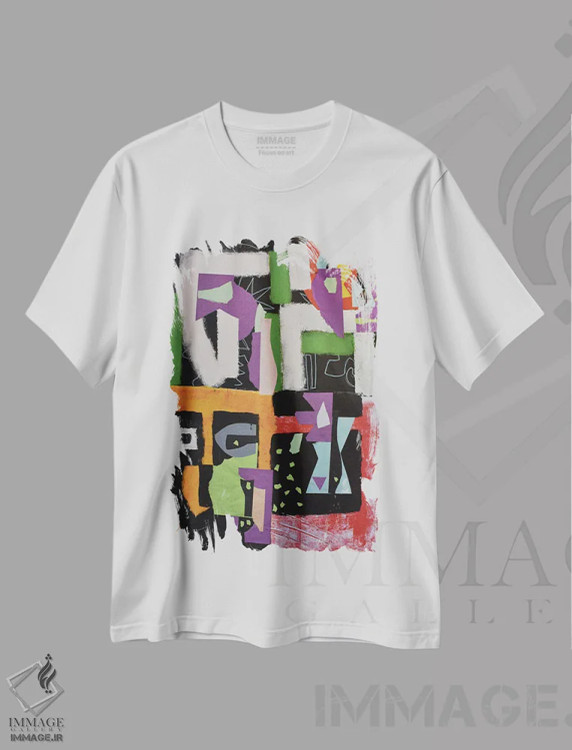 تیشرت سفید طرح دار کاغذ شماره ۸۸ اثر فرانتیشک فلوریان | immage.ir
