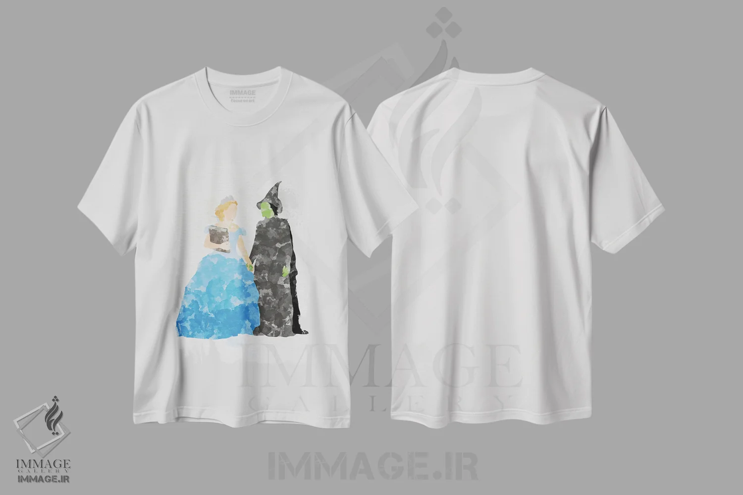 تیشرت سفید طرح دار گلندا و الفابا، تزئینی اثر فیشرکرافت | immage.ir