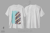 تیشرت سفید طرح دار کوربوزیه، تزئینی اثر فلوران بُدار | فروشگاه ایماژ