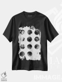 تیشرت مشکی طرح دار دوازده ماه سیاه و سفید، تزئینی اثر فلوران بُدار | immage.ir