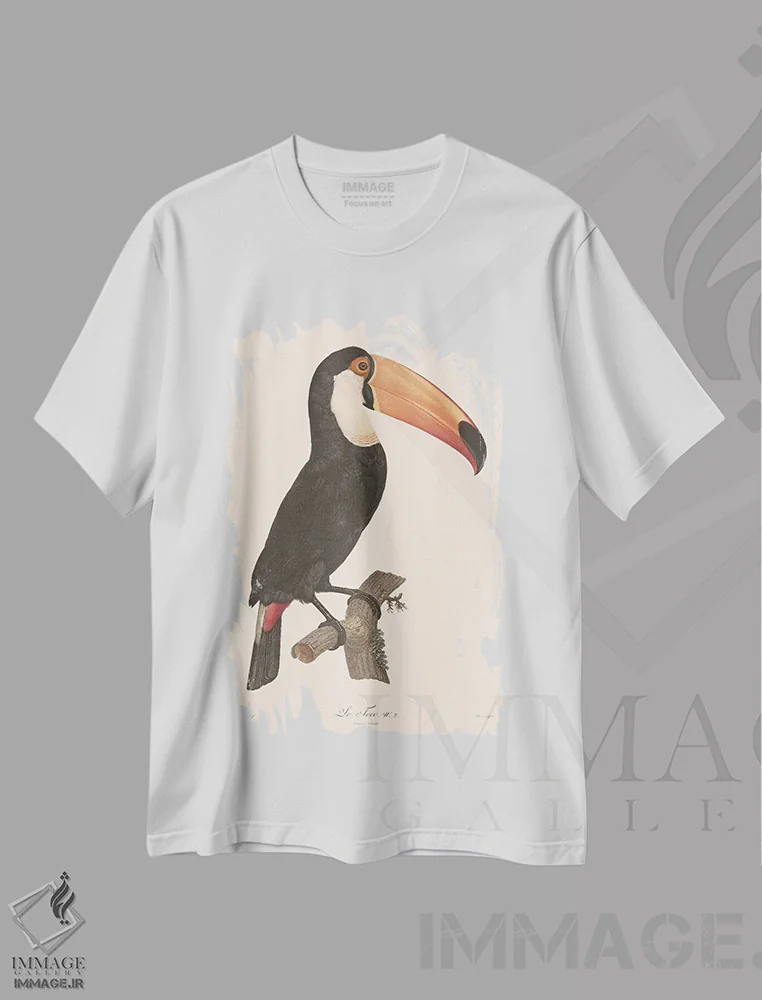 تیشرت سفید طرح دار لِ توکو، تزئینی اثر فلوران بُدار | فروشگاه ایماژ