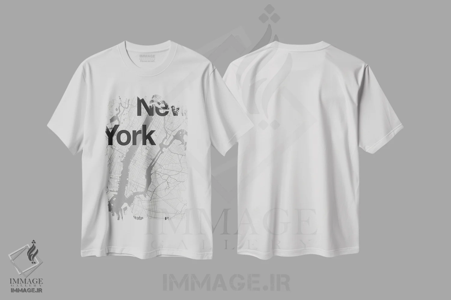 تیشرت سفید طرح دار نیویورک، تزئینی اثر فلوران بُدار | immage.ir