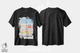 تیشرت مشکی طرح دار واحد مسکونی رادیوز مارسی، هنر دیجیتال اثر فلوران بُدار | فروشگاه ایماژ