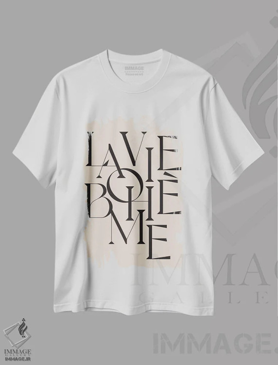 تیشرت سفید طرح دار زندگی بوهِم، دکور بوهمی اثر فلاور لاو چایلد | immage.ir