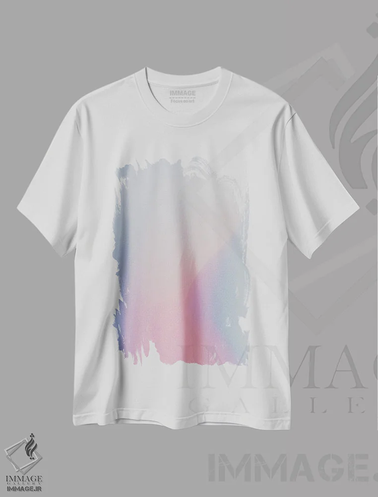 تیشرت سفید طرح دار از آرامش خود محافظت کن ۱، آبستره اثر فلاور لاو چایلد | immage.ir