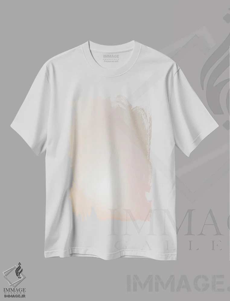 تیشرت سفید طرح دار از آرامش خود محافظت کن ۲، آبستره اثر فلاور لاو چایلد | فروشگاه ایماژ