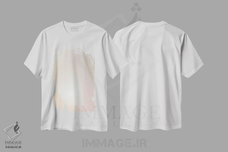 تیشرت سفید طرح دار از آرامش خود محافظت کن ۲، آبستره اثر فلاور لاو چایلد | فروشگاه ایماژ