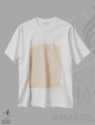 تیشرت سفید طرح دار خواهران، تزئینی اثر فلاور لاو چایلد | فروشگاه ایماژ