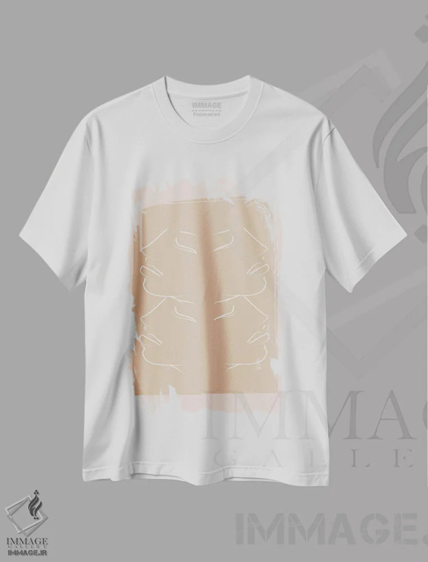 تیشرت سفید طرح دار خواهران، تزئینی اثر فلاور لاو چایلد | فروشگاه ایماژ