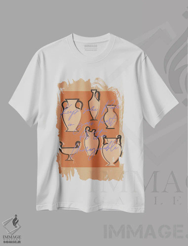 تیشرت سفید طرح دار غیرقابل تصور، تزئینی اثر فلاور لاو چایلد | فروشگاه ایماژ