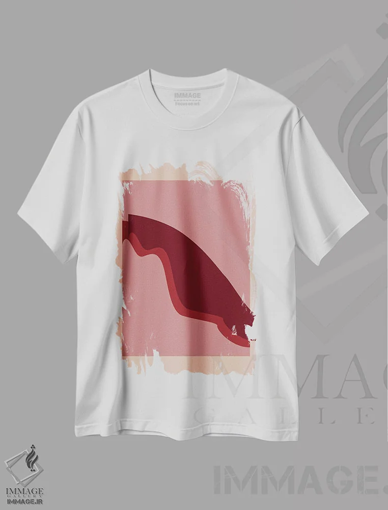 تیشرت سفید طرح دار مردد اثر فلاور لاو چایلد | immage.ir