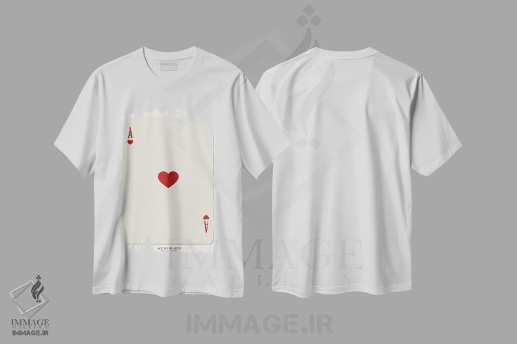 تیشرت سفید طرح دار مرا برگزین، تزئینی اثر فلاور لاو چایلد | immage.ir