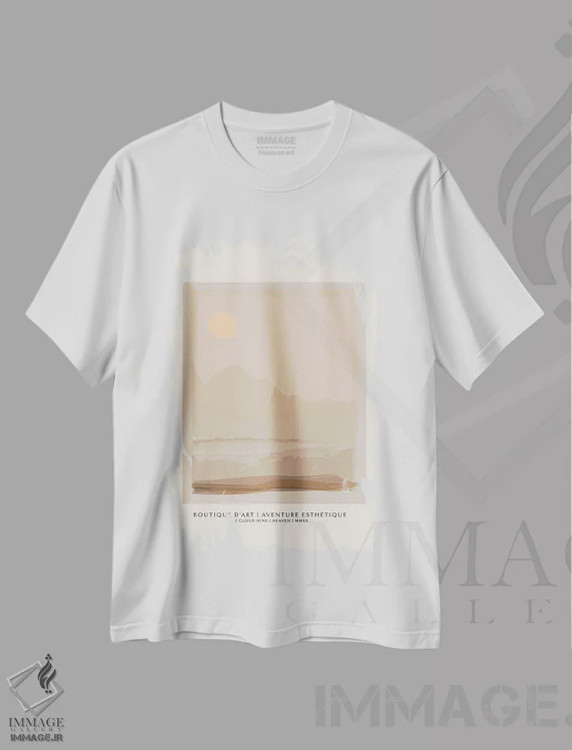 تیشرت سفید طرح دار ماجراجویی ۱، آبستره اثر فلاور لاو چایلد | فروشگاه ایماژ