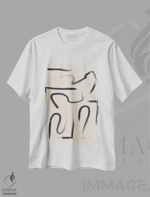 تیشرت سفید طرح دار تغییرات اثر فلاور لاو چایلد | immage.ir