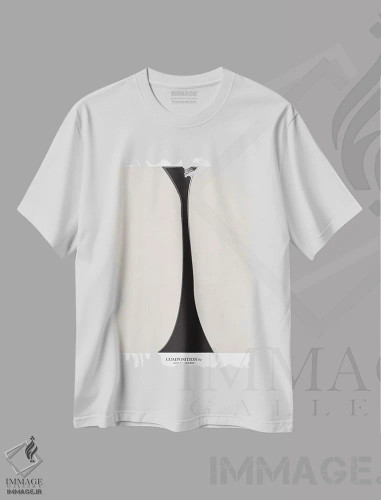 تیشرت سفید طرح دار ترکیب ۴، آبستره اثر فلاور لاو چایلد | فروشگاه ایماژ