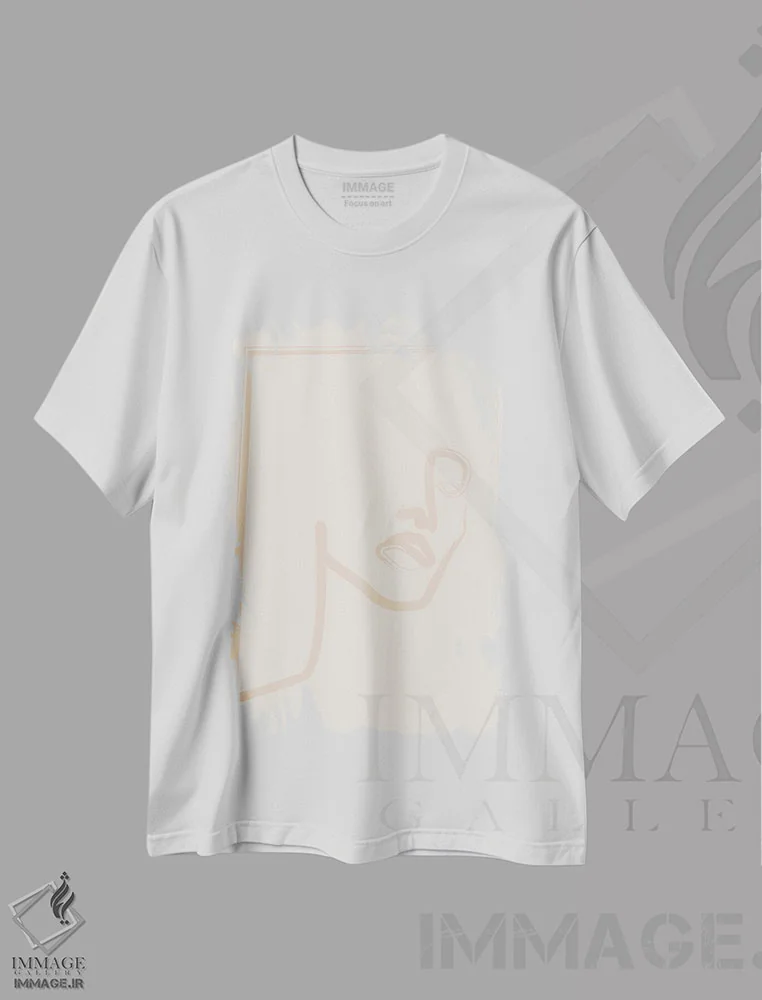 تیشرت سفید طرح دار همه اش مال تو، تزئینی اثر فلاور لاو چایلد | فروشگاه ایماژ