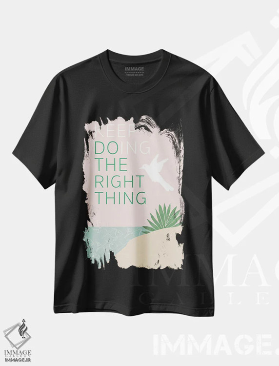 تیشرت مشکی طرح دار دوستدار سیاره مان ۲، دکور بوهمی اثر فلورا کوتا | immage.ir