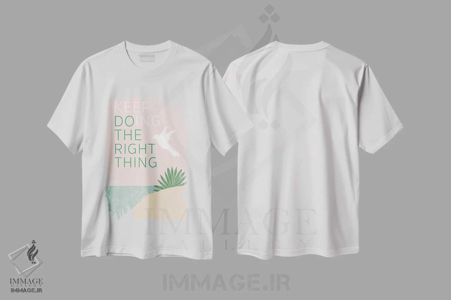 تیشرت سفید طرح دار دوستدار سیاره مان ۲، دکور بوهمی اثر فلورا کوتا | فروشگاه ایماژ