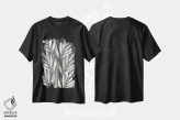 تیشرت مشکی طرح دار پالمیراس ۲، تزئینی اثر فلورا کوتا | فروشگاه ایماژ
