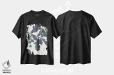 تیشرت مشکی طرح دار شاخه بلوط، هنر دیجیتال اثر فایو بای فایو کالکتیو | immage.ir