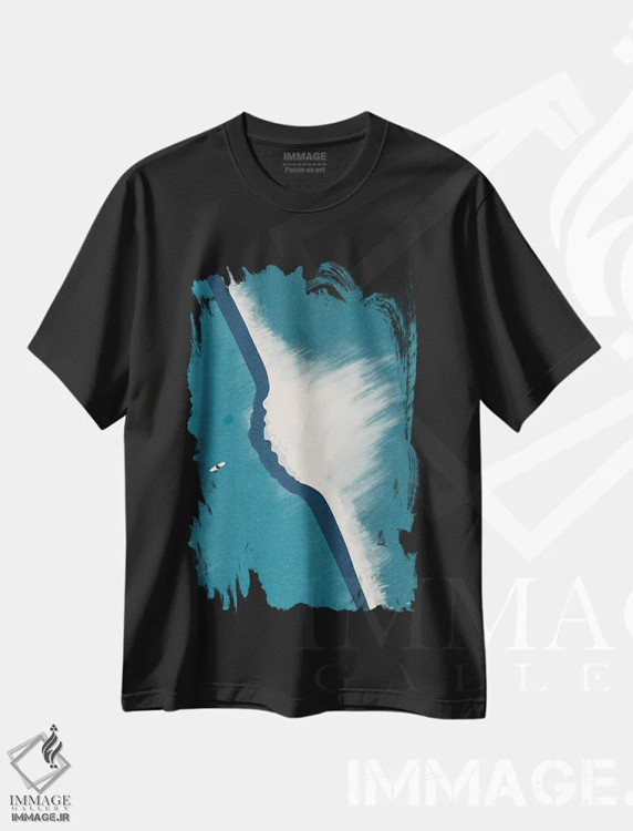 تیشرت مشکی طرح دار دوشنبه ها، دکور ساحلی اثر فابیان لاواتر | immage.ir