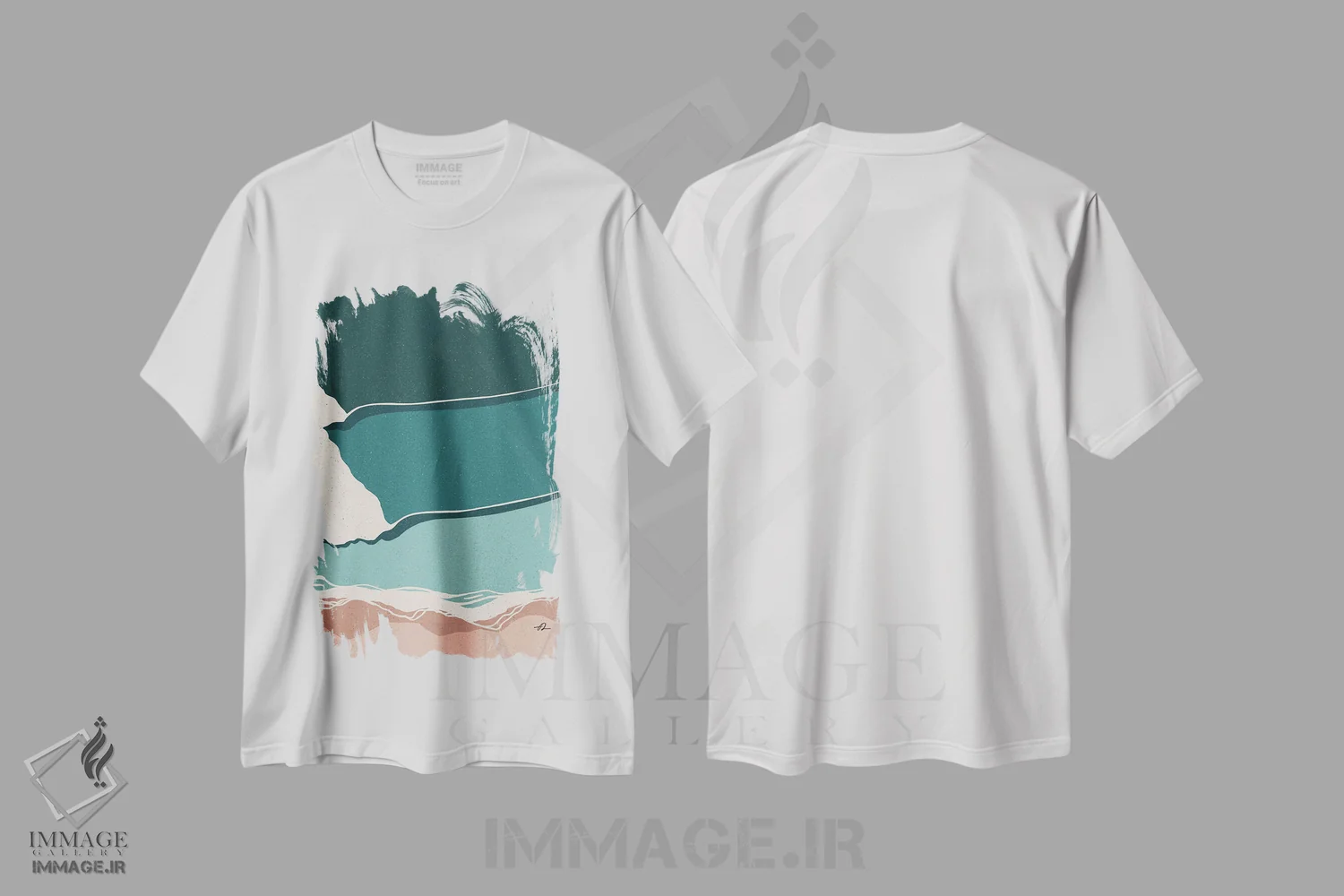 تیشرت سفید طرح دار دیدگاه، دکور ساحلی اثر فابیان لاواتر | immage.ir