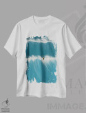 تیشرت سفید طرح دار موج دوم، دکور ساحلی اثر فابیان لاواتر | فروشگاه ایماژ