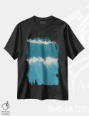 تیشرت مشکی طرح دار موج دوم، دکور ساحلی اثر فابیان لاواتر | immage.ir