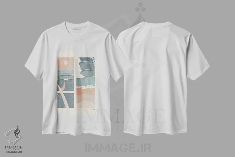 تیشرت سفید طرح دار روزهای تابستانی، دکور ساحلی اثر فابیان لاواتر | immage.ir