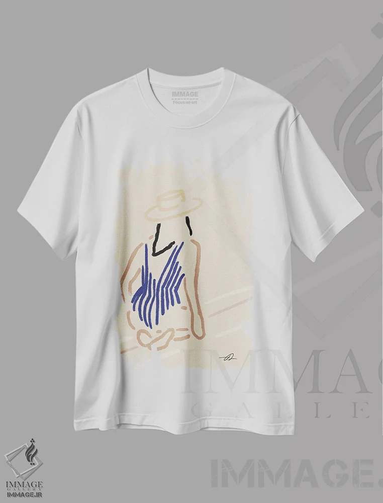 تیشرت سفید طرح دار مقصد بعدی کجاست؟، دکور ساحلی اثر فابیان لاواتر | immage.ir