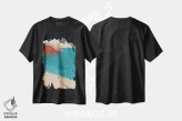 تیشرت مشکی طرح دار به آن عادت نخواهم کرد، دکور ساحلی اثر فابیان لاواتر | immage.ir
