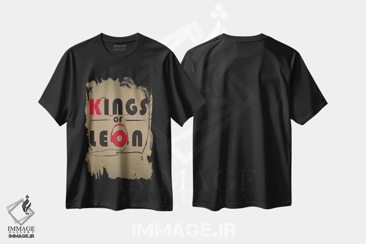 تیشرت مشکی طرح دار کینگز آو لئون، هنر دیجیتال اثر فلای گرافیکس | immage.ir