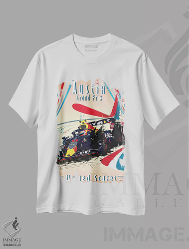 تیشرت سفید طرح دار آثار فلای گرافیکس - immage.ir