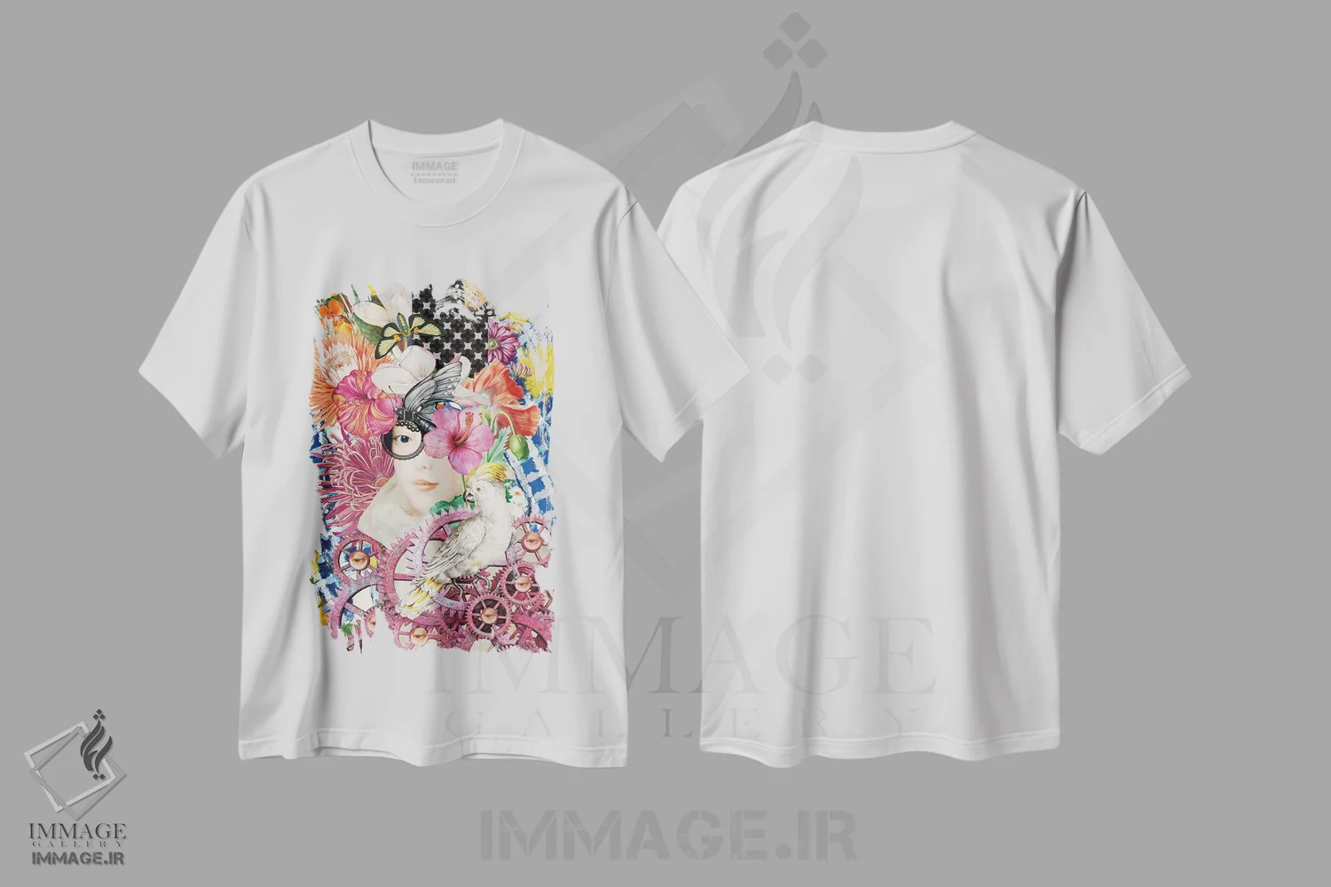 تیشرت سفید طرح دار خلبان، هنر فاخر معاصر اثر فن د فانتستیکا | immage.ir