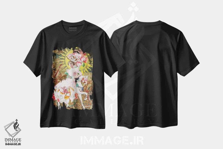 تیشرت مشکی طرح دار سرباز نامرئی، هنر فاخر معاصر اثر فن د فانتستیکا | immage.ir